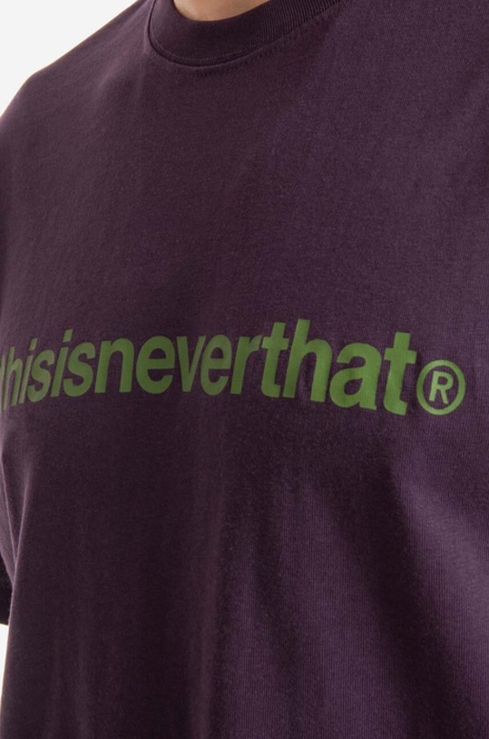 thisisneverthat cotton T-shirt T-Logo Tee TN220TTSST01 violet