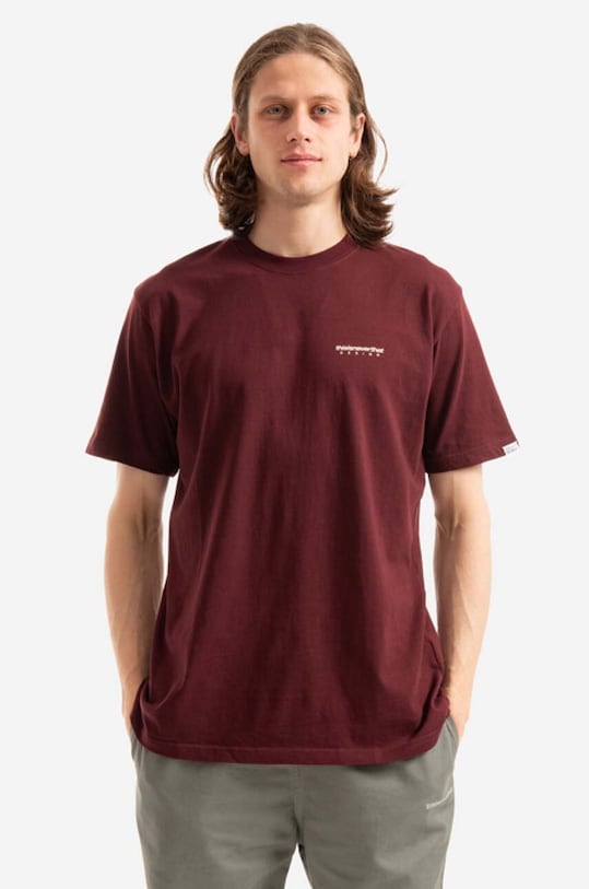 thisisneverthat t-shirt in cotone DSN-Logo Tee rilassato rosso TN221TTSST01