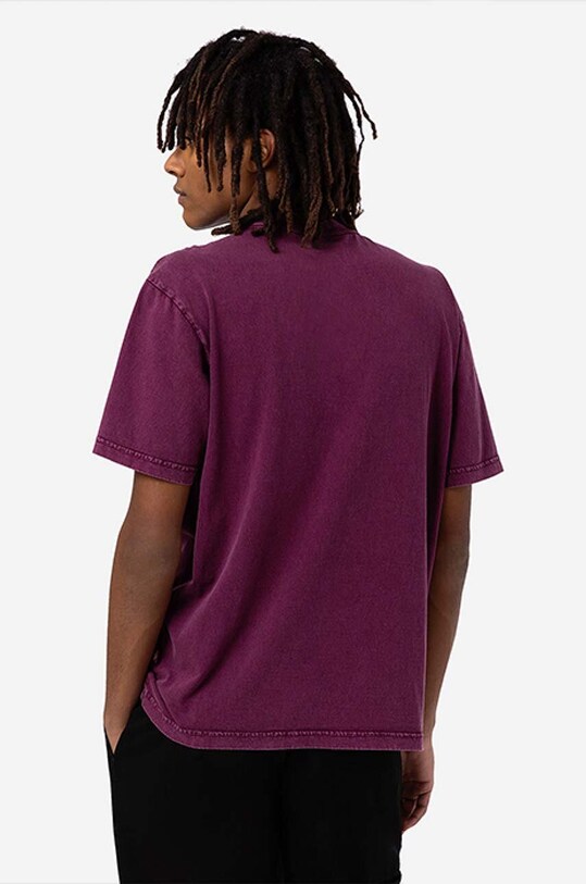 Dickies tricou din bumbac Icon Washed Tee DK0A4Y1RC95 burgundia AA00