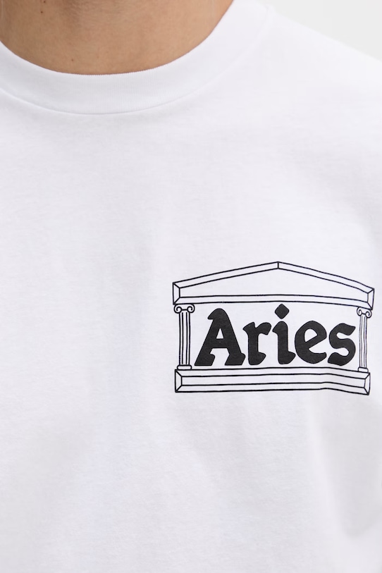 Aries tricou bărbătesc din bumbac alb AR60000