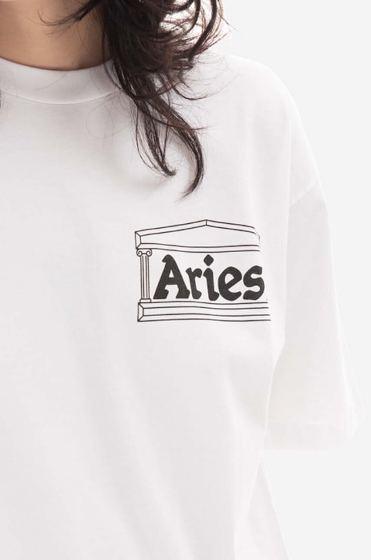 Aries cotton T-shirt Temple Ss Tee AR60000 white