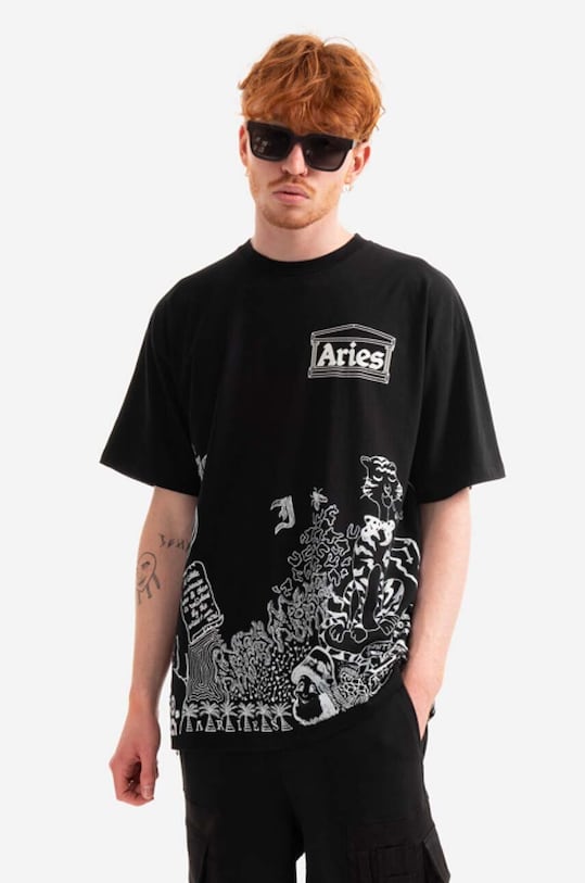 Aries tricou din bumbac Doodle SS Tee