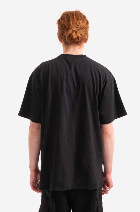 Одяг Бавовняна футболка Aries Gong Temple SS Tee COAR60009 чорний