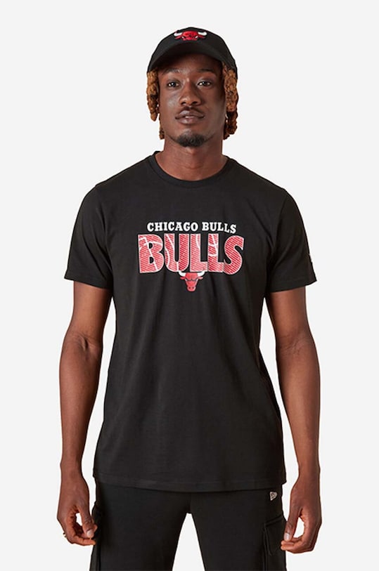 New Era t-shirt bawełniany NBA Infill Tee Bulls