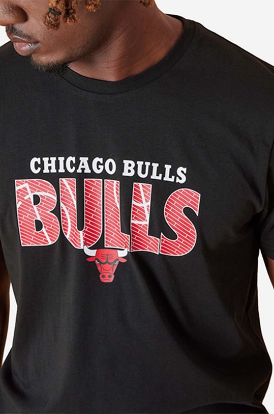 Oblečenie Bavlnené tričko New Era NBA Infill Tee Bulls 13083891 čierna