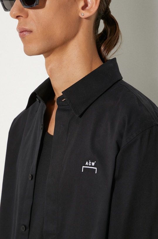 Βαμβακερό πουκάμισο A-COLD-WALL* Bracket Logo T-Shirt ACWMSH069.