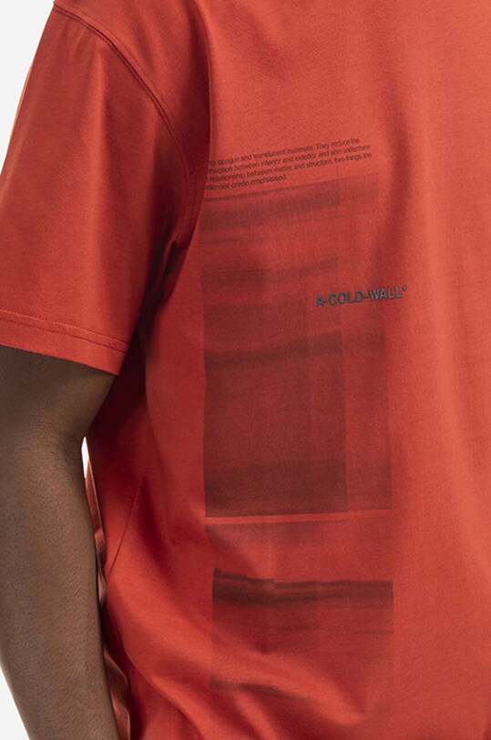 A-COLD-WALL* cotton T-shirt Diffusion Graphic T-shirt brown ACWMTS086.