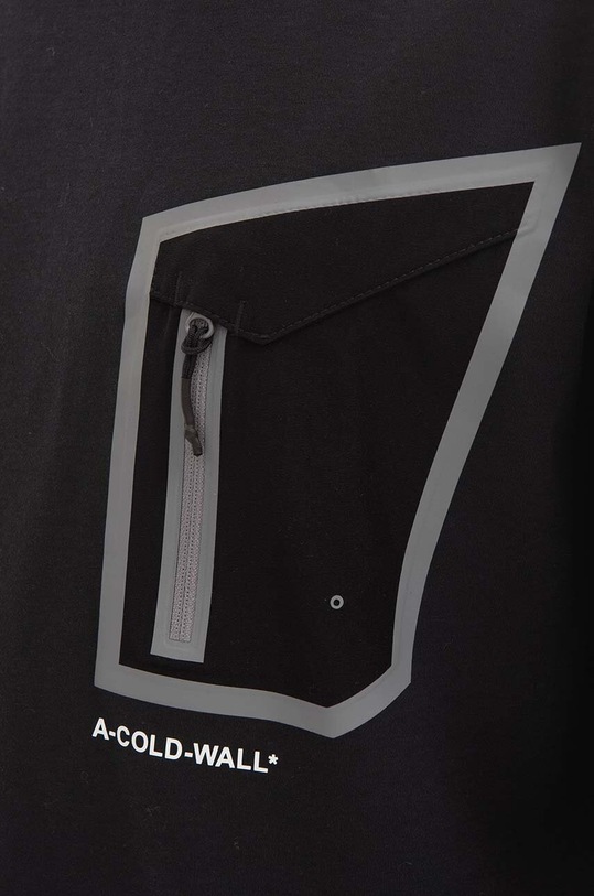 A-COLD-WALL* tricou din bumbac Technical Polygon T-Shirt negru ACWMTS089.