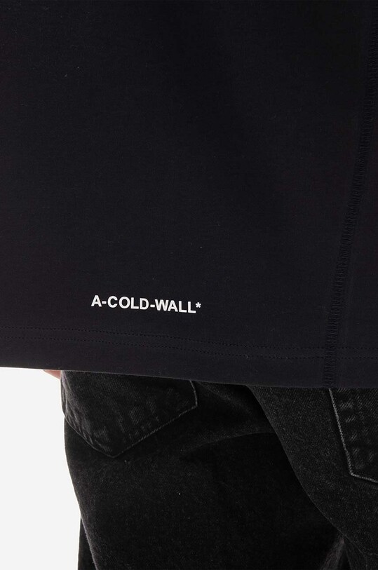 Bavlnené tričko A-COLD-WALL* Technical Polygon T-Shirt ACWMTS089 BLACK ACWMTS089. čierna