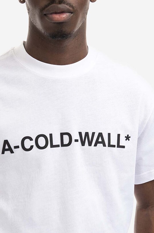 A-COLD-WALL* cotton T-shirt Essential Logo T-shirt white ACWMTS092.