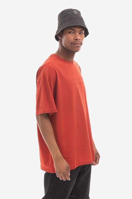 A-COLD-WALL* cotton T-shirt Overdye ACWMTS088. red