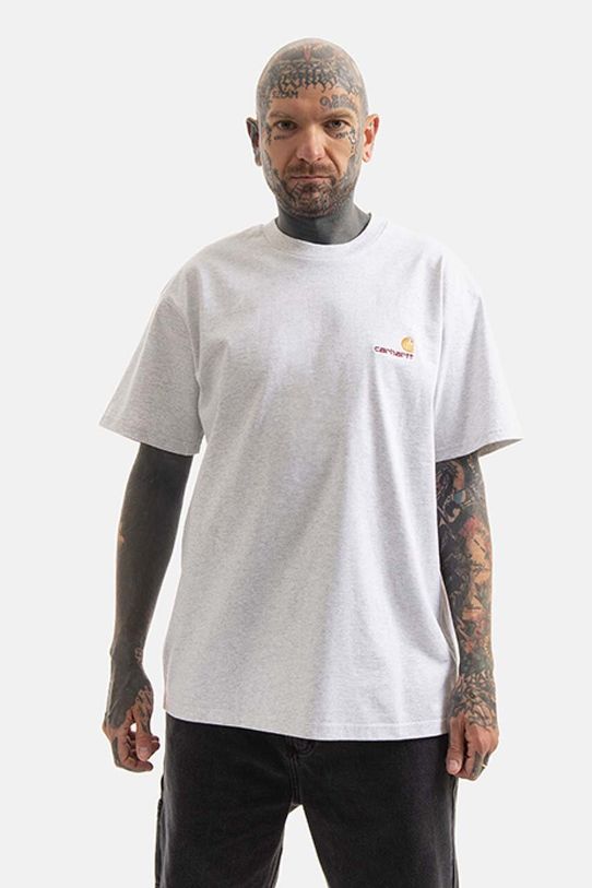 Oblečení Bavlněné tričko Carhartt WIP I029956. šedá