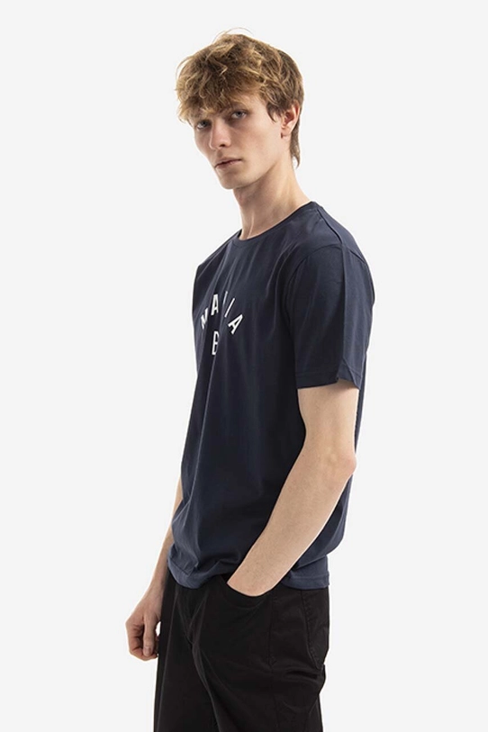 Makia t-shirt in cotone M21200 blu