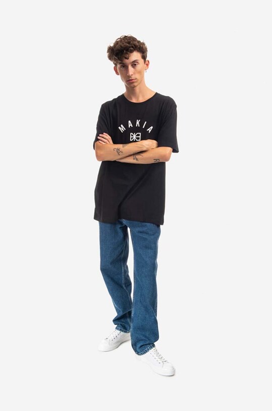 Makia cotton T-shirt M21200 black AA00
