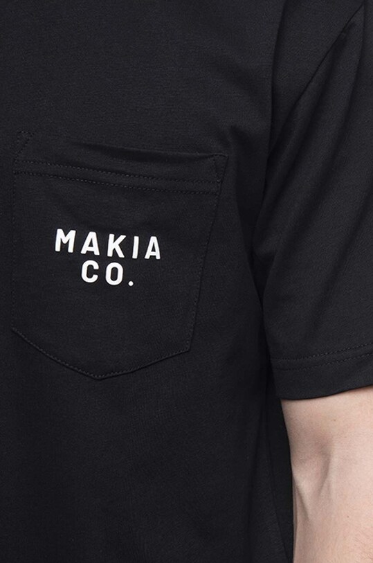 Makia cotton T-shirt Torp black M21296