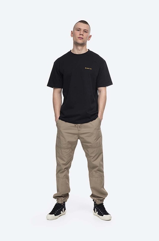 Makia cotton T-shirt Drip M21304 black AA00