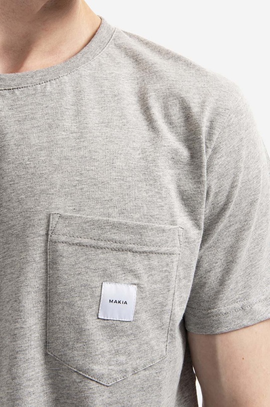 Makia cotton T-shirt gray M24041