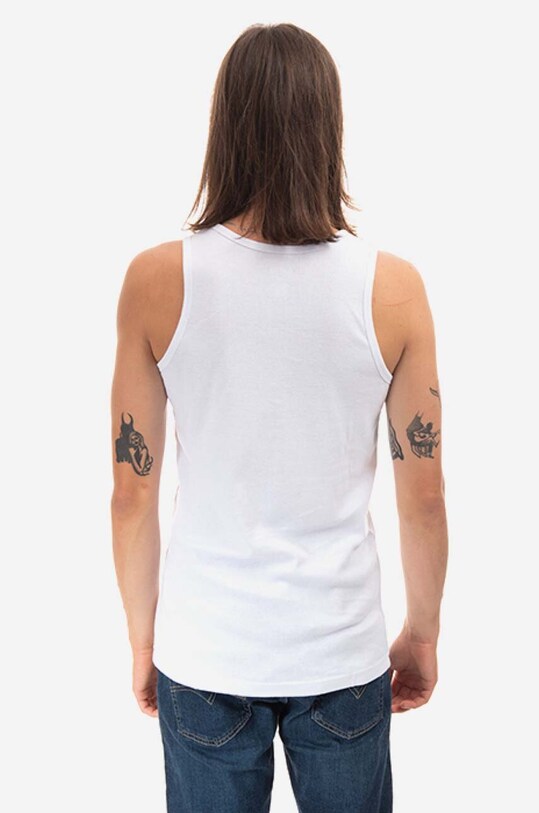 PLEASURES cotton top white P22F024