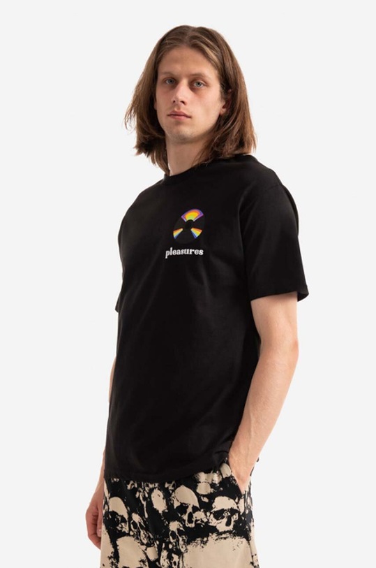 PLEASURES cotton T-shirt Spin P22SP052