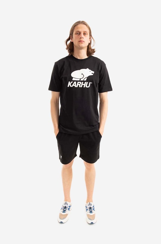 Karhu cotton T-shirt Basic Logo T-shirt KA00084.1524 black AA00