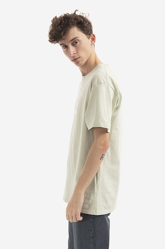 Bavlnené tričko HUF Dyed T-Shirt TS01807 zelená