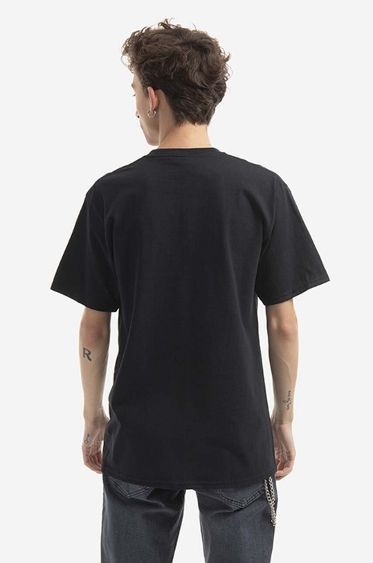 Ρούχα Βαμβακερό μπλουζάκι HUF Party Line T-Shirt TS01801 μαύρο