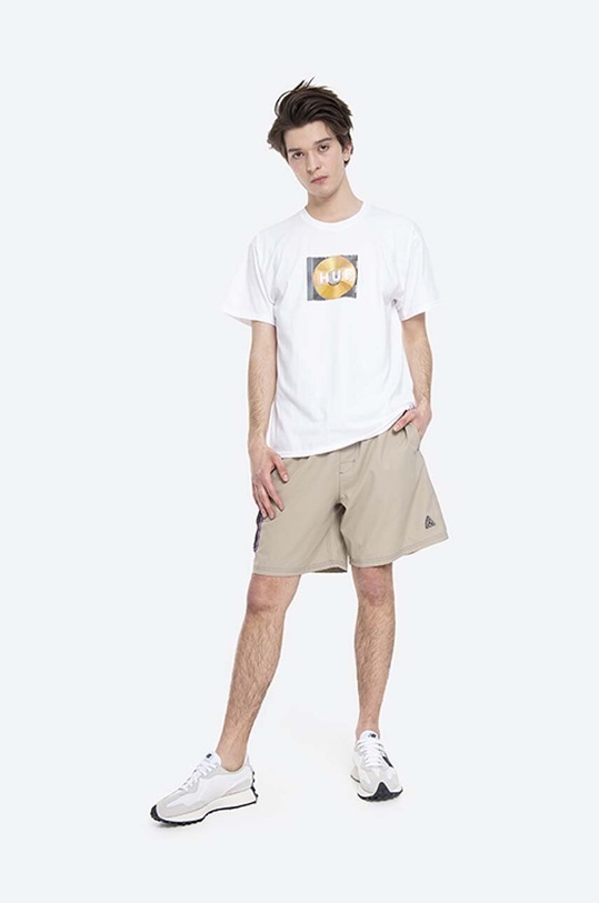 Βαμβακερό μπλουζάκι HUF Mix Box Logo T-Shirt TS01343 λευκό AA00