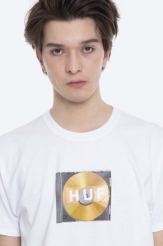 Βαμβακερό μπλουζάκι HUF Mix Box Logo T-Shirt λευκό TS01343