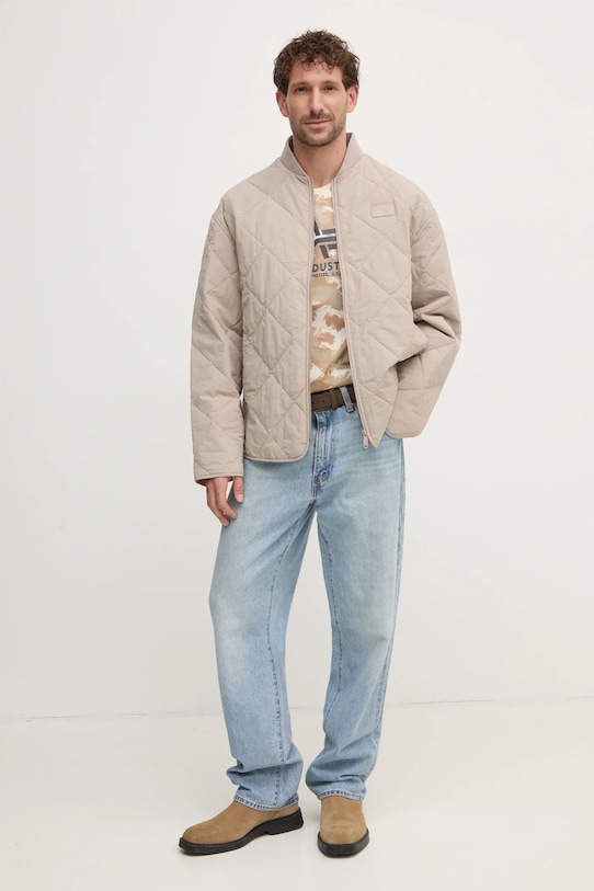 Тениска Alpha Industries Basic 100501C.239 бежов SS25