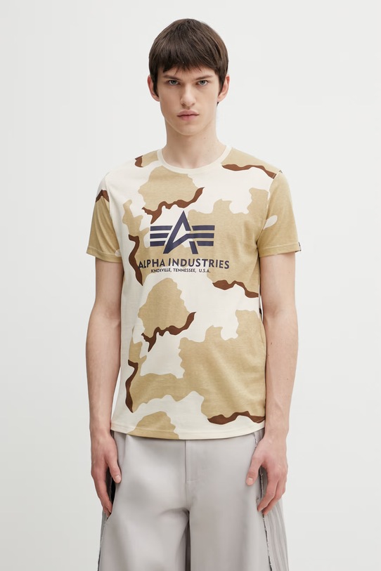 Alpha Industries t-shirt Basic beżowy 100501C.239
