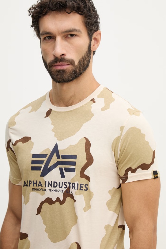Alpha Industries t-shirt Basic beżowy 100501C.239