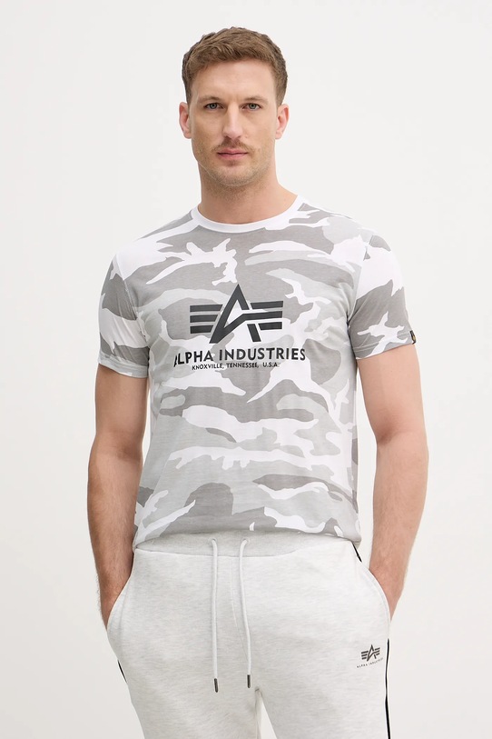 Alpha Industries t-shirt Basic wzorzyste szary 100501C.239