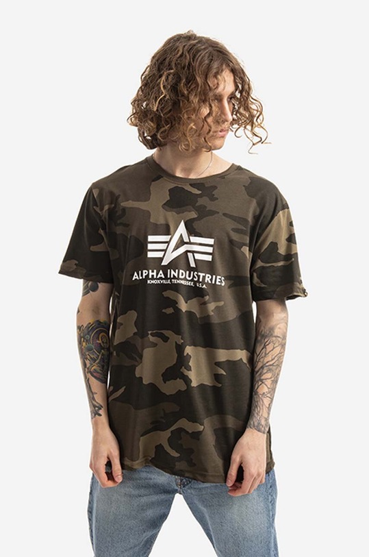 Футболка Alpha Industries Basic бавовна зелений 100501C.239