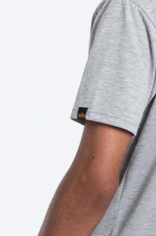 Alpha Industries t-shirt bawełniany Basic T-Shirt 100501.17 szary
