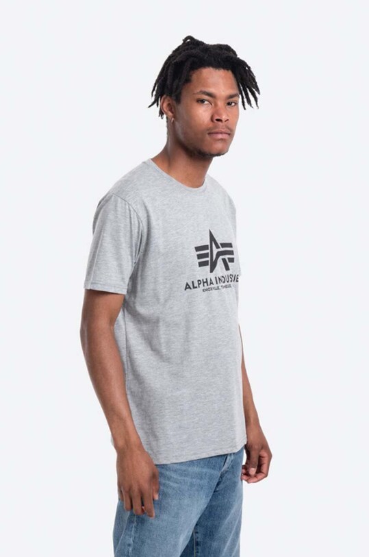 Alpha Industries t-shirt bawełniany Basic T-Shirt 100501.17