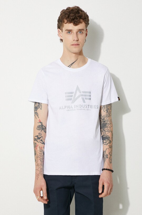 Alpha Industries cotton T-shirt Reflective Print