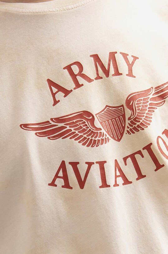 Alpha Industries tricou din bumbac Vintage Aviation bej 106515.18