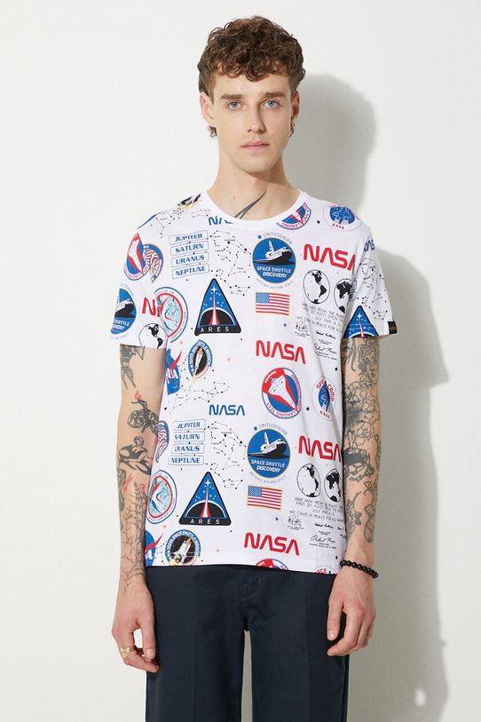 Alpha Industries t-shirt in cotone x NASA