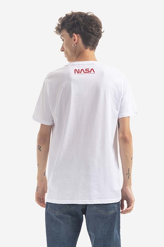 Îmbrăcăminte Alpha Industries tricou din bumbac x NASA 116504.09 alb