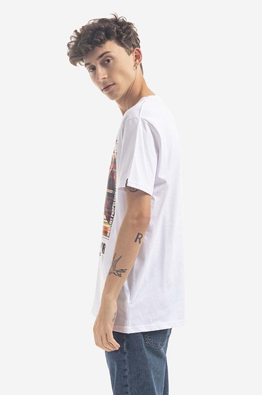 Alpha Industries tricou din bumbac x NASA 116504.09 alb