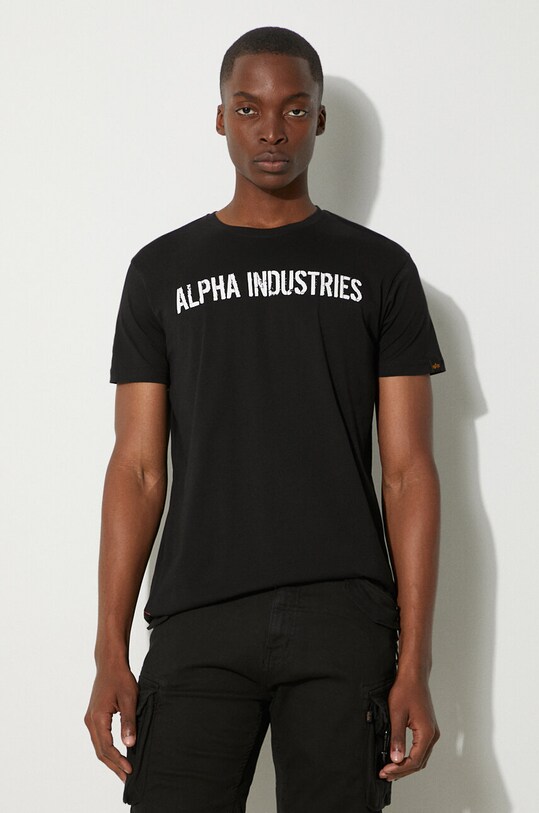 Clothing Alpha Industries cotton T-shirt RBF Moto 116512.03 black