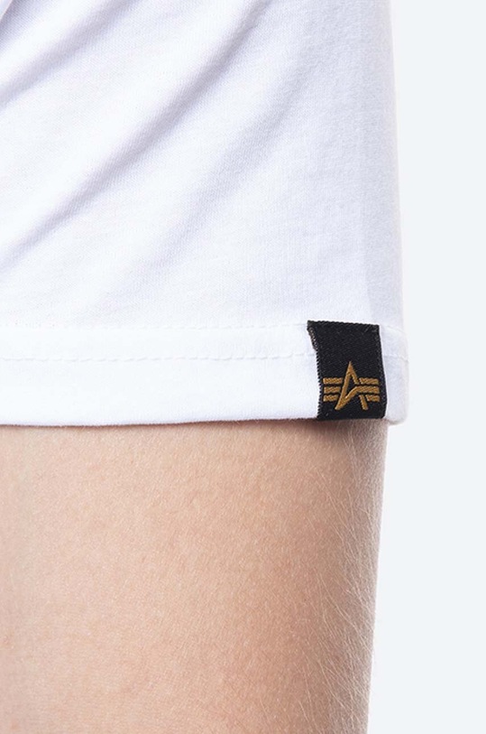 Alpha Industries cotton T-shirt Hot Wheels Flag 116530.09 white