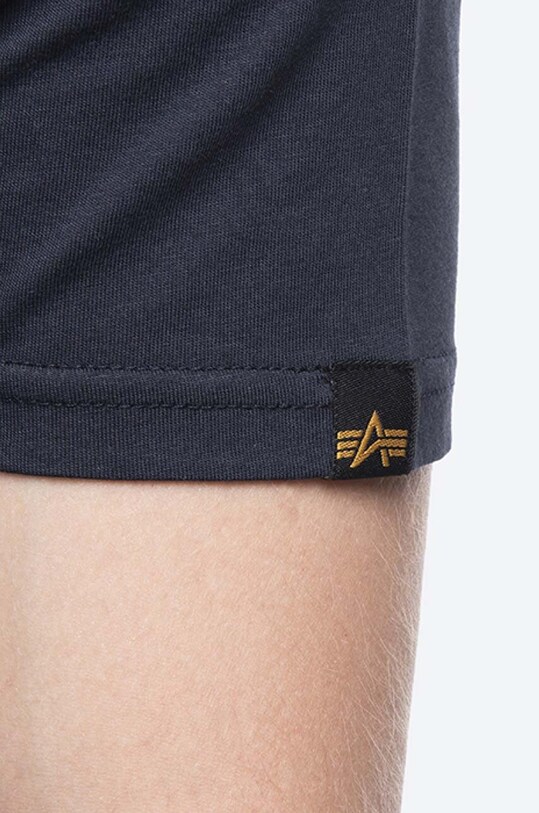 Alpha Industries cotton T-shirt Hot Wheels Flag T 116530.07 navy
