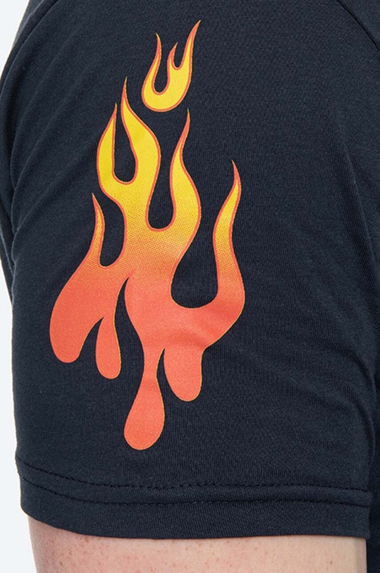 Alpha Industries cotton T-shirt Flame T 116531.07 navy