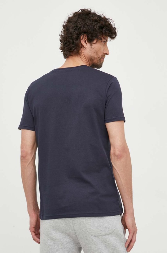 Oblačila Bombažna kratka majica Alpha Industries Koszulka Alpha Industries Alpha Label T 118502 07 118502.07 mornarsko modra