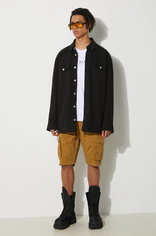 Βαμβακερό μπλουζάκι Alpha Industries Koszulka Alpha Industries Alpha Label T 118502 09 118502.09 λευκό AA00