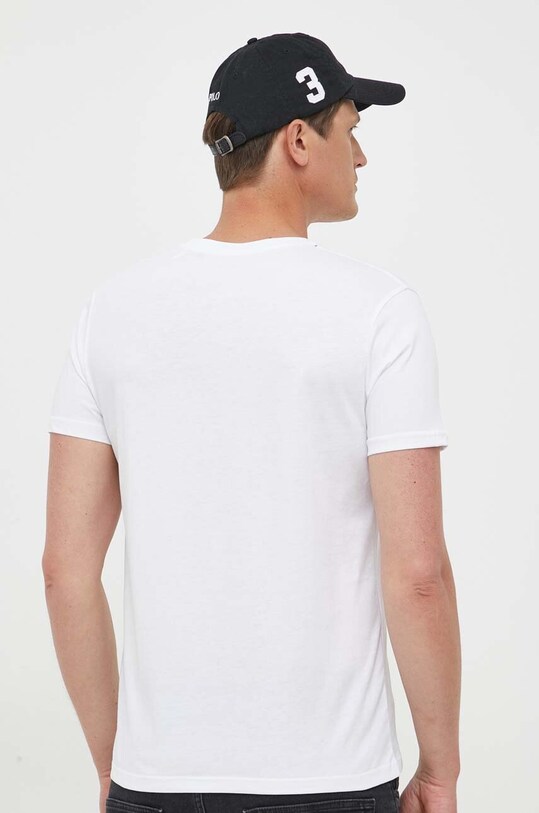 Îmbrăcăminte Alpha Industries tricou din bumbac Koszulka Alpha Industries Alpha Label T 118502 09 118502.09 alb