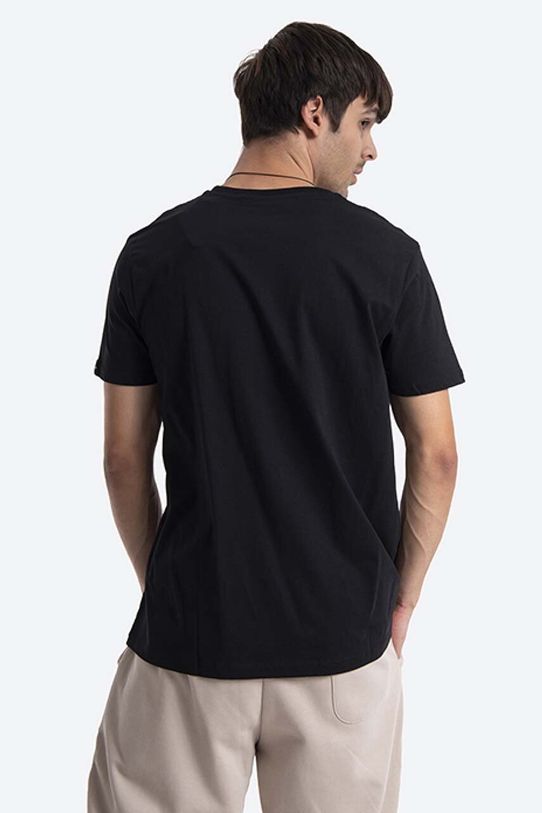 Alpha Industries t-shirt bawełniany Label 118502FP.03 czarny AA00