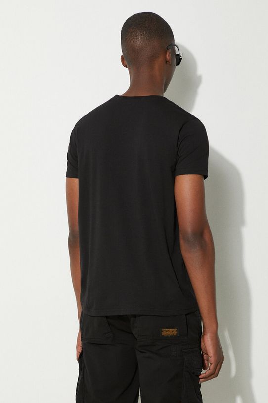Odjeća Pamučna majica Alpha Industries Label 118502FP.03 crna