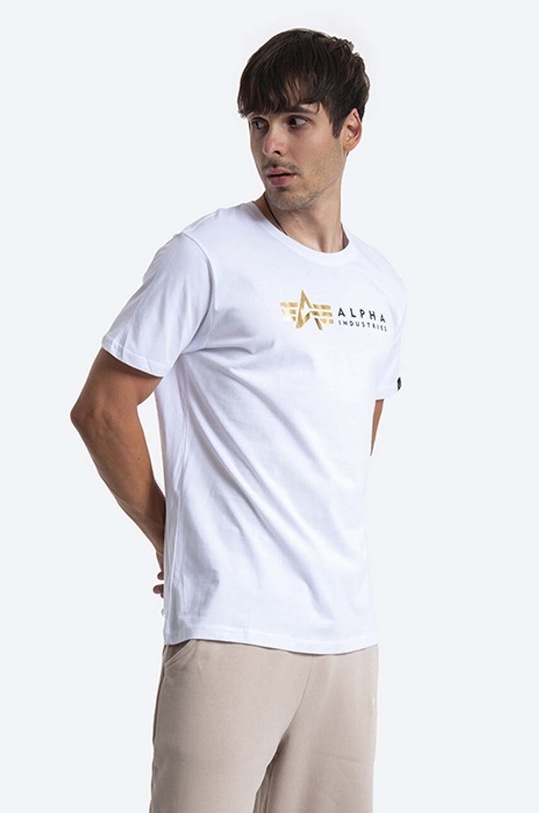 Bavlnené tričko Alpha Industries Label 118502FP.09